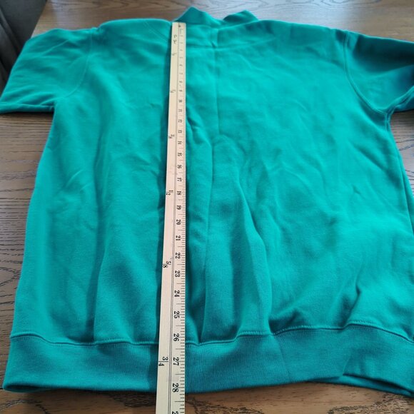 Vintage Elle Macpherson Teal Cardigan Sweater M With Button Front and Pockets - Picture 15 of 15